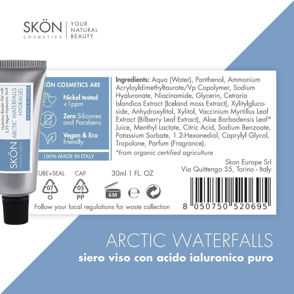 Thumbnail 5 de Skön Arctic Waterfalls Siero Viso all’Acido Ialuronico 2,5% con Niacinamide – 30 ml