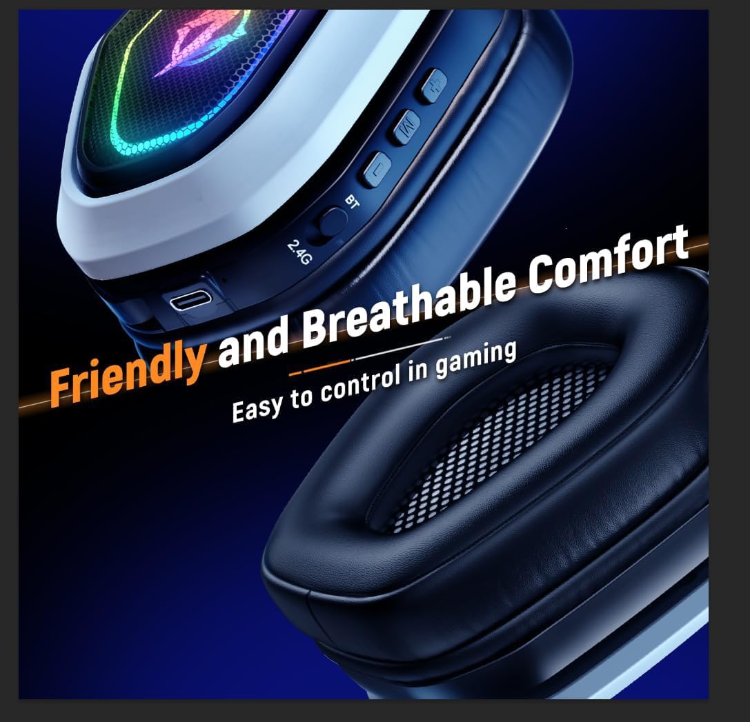 Detalle 2 de Ozeino Wireless Gaming Headset 40 hr battery