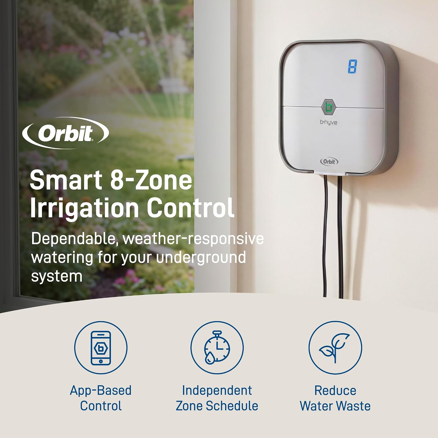 Detalle 2 de Orbit smart sprinkler controller, 8-zone