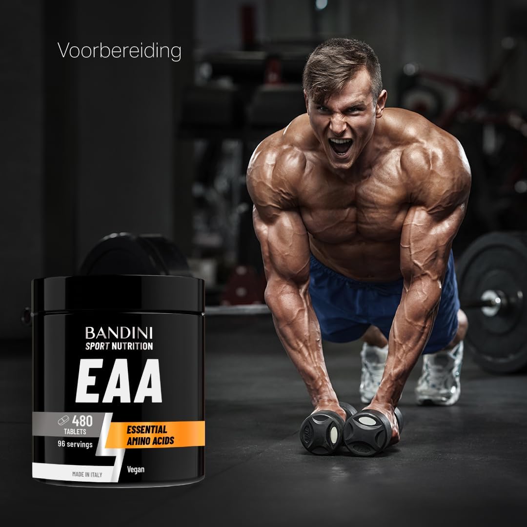 Thumbnail 6 de BANDINI EAA-tabletten met 9 essentiële aminozuren, veganistisch en suikervrij