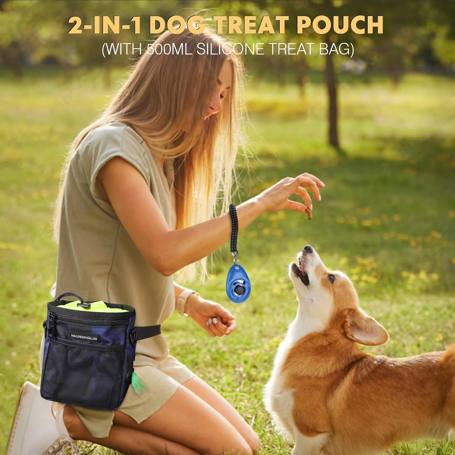 Thumbnail 5 de Waldseemüller Dog Treat Pouch with Removable Silicone Snack Bag and Three Ways to Wear