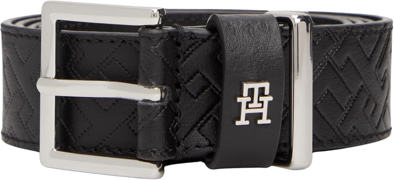 Detalle 2 de Tommy Hilfiger Women’s TH Square 3.0 monogram belt (adjustable) – AW0AW18110