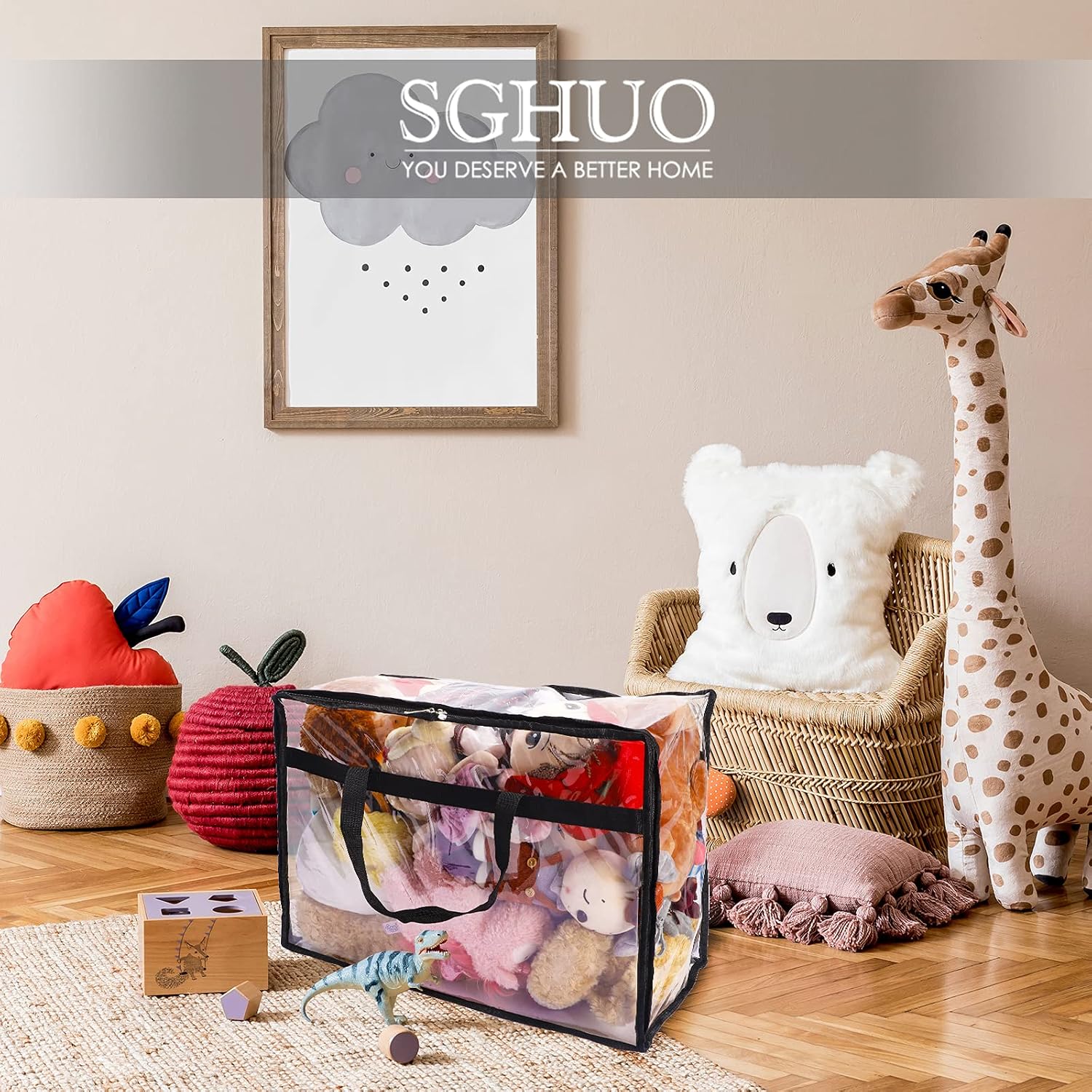 Detalle 2 de SGHUO 60L Blanket Storage Bag with Zipper