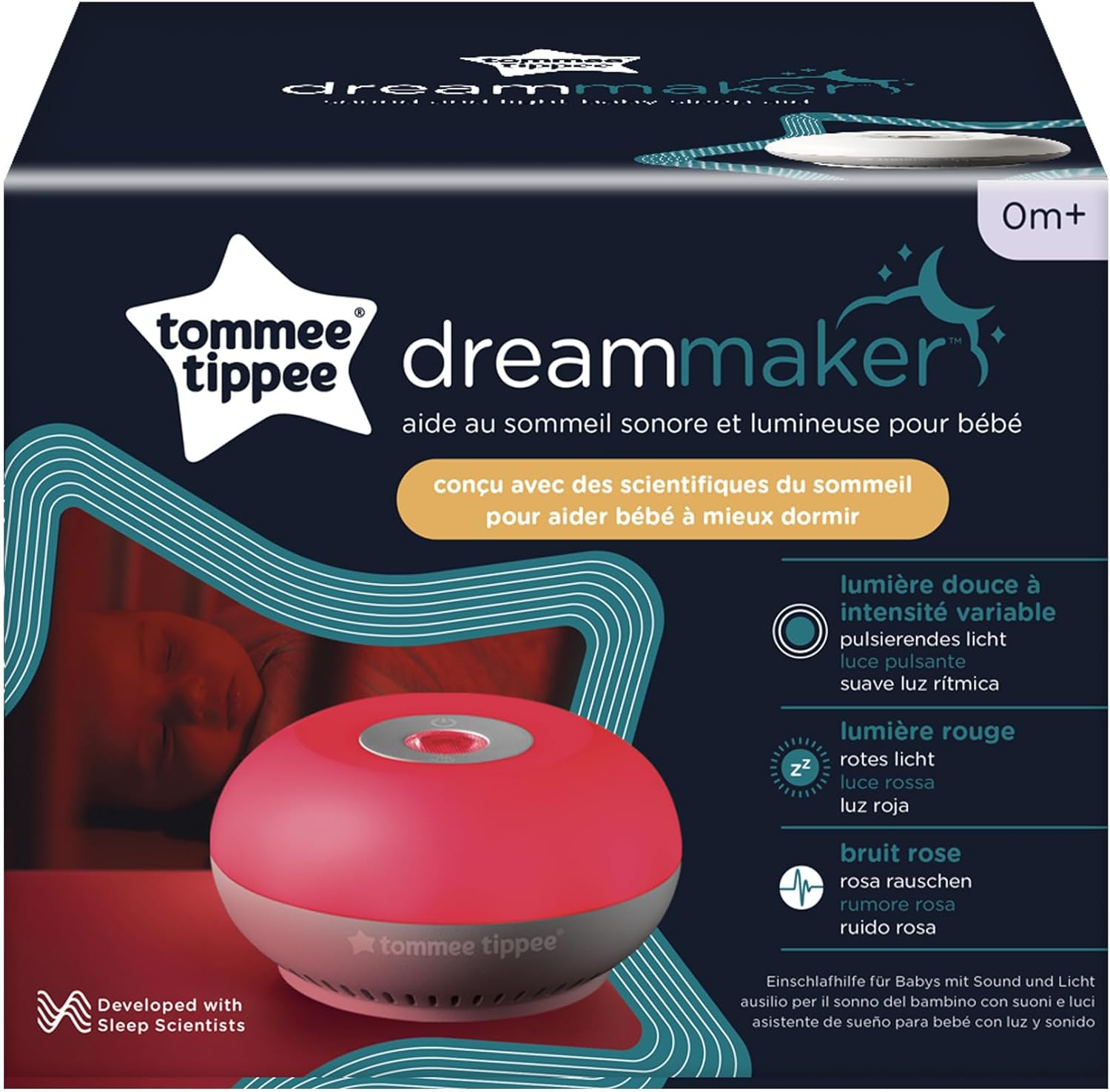 Detalle 2 de Tommee Tippee Dreammaker, Asistente para Dormir con Luz y Sonido 🌙
