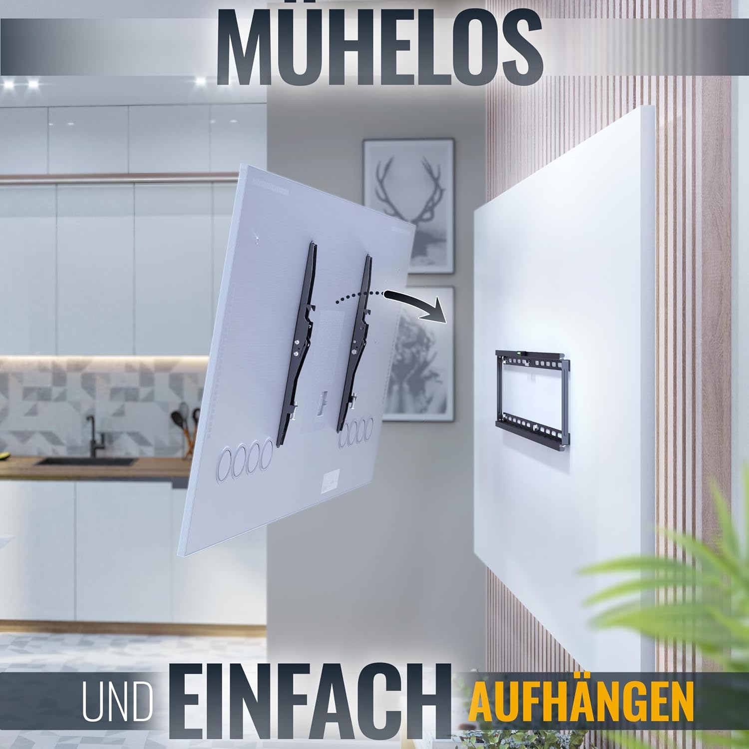 Detalle 2 de RICOO N1964 TV Wandhalterung neigbar 95 kg