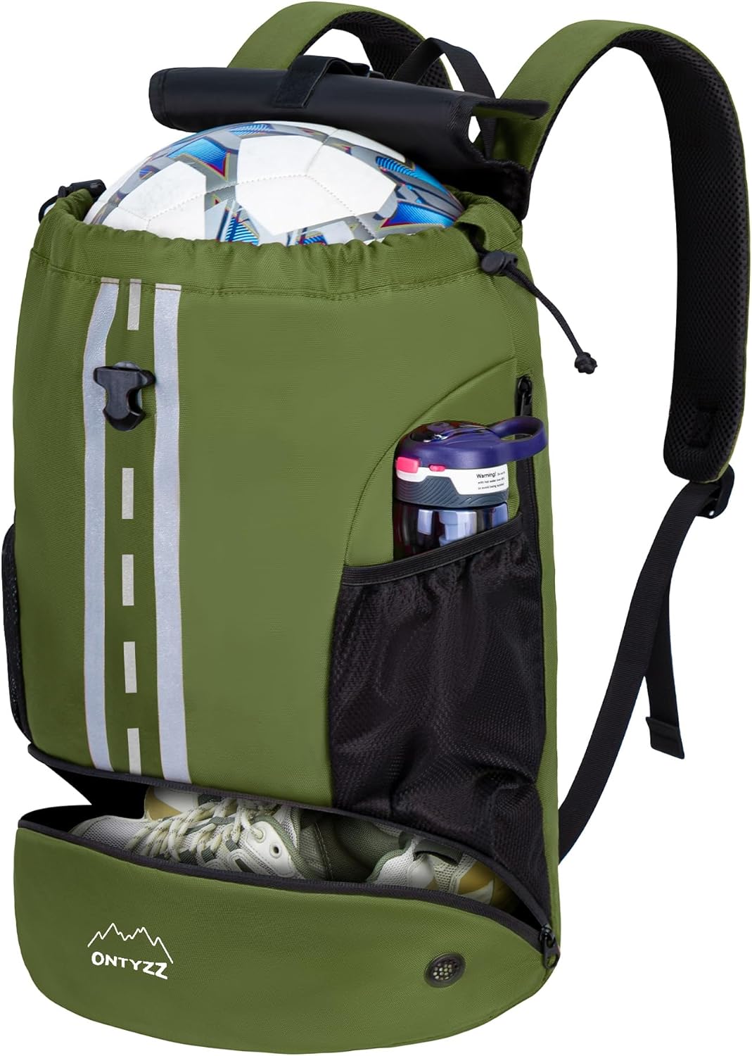 Thumbnail 6 de ONTYZZ wasserdichter Rucksack mit Kordelzug und Schuhfach – Sport- & Tagesrucksack für Gym, Schwimmen & Co.