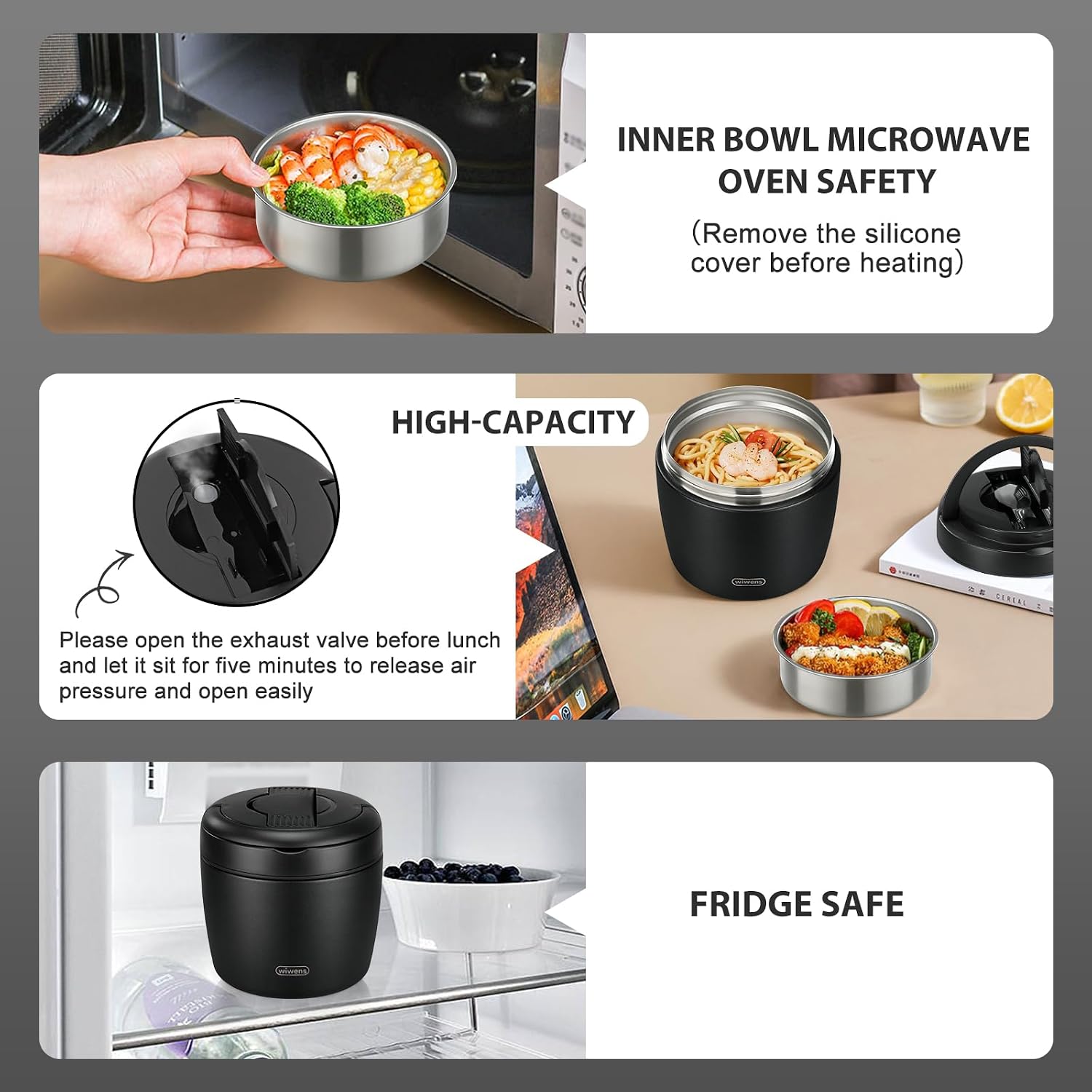 Thumbnail 5 de wiwens Thermo Food Jar 32oz insulated food container 🍱