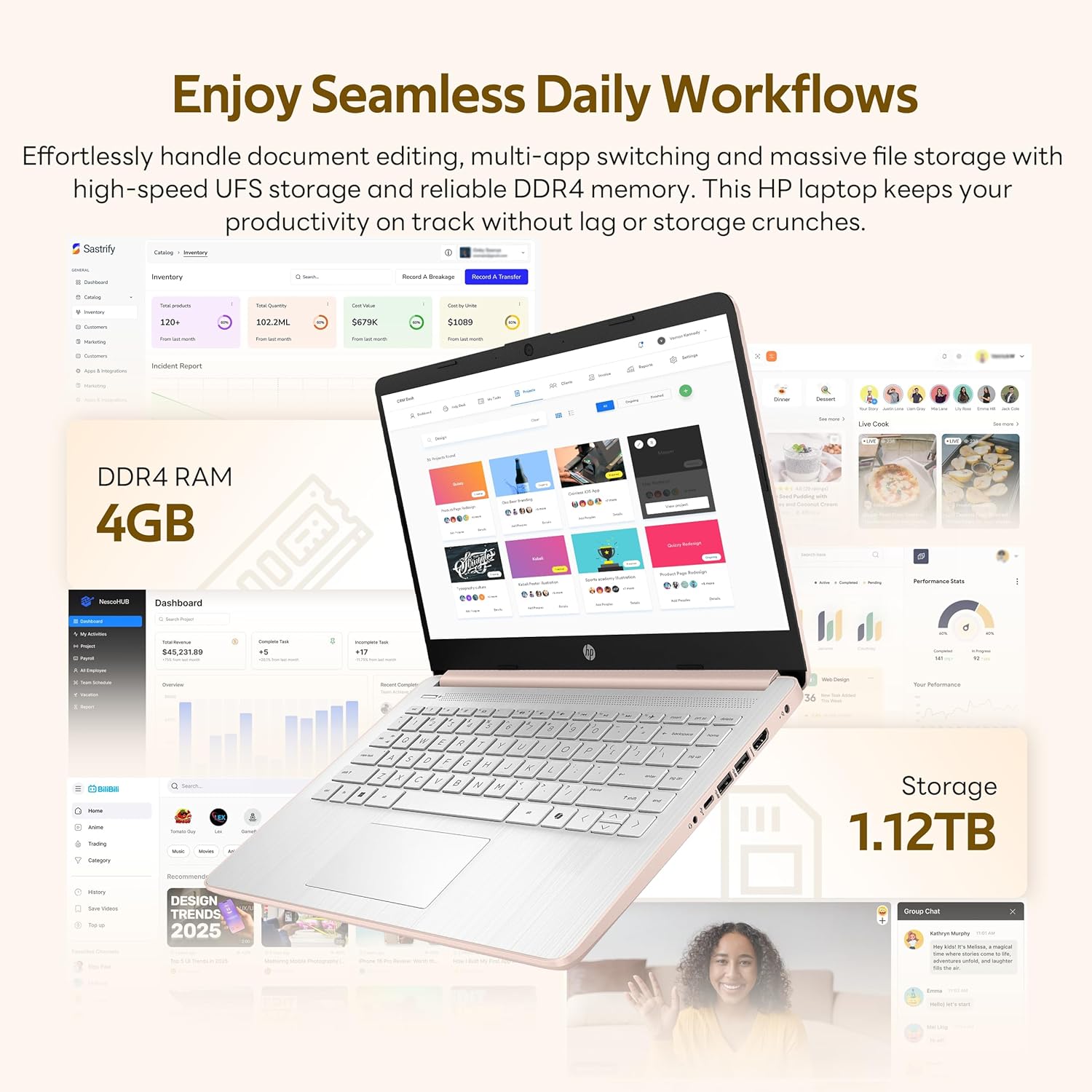 Thumbnail 2 de HP Flagship 14" Student Laptop 1.12TB