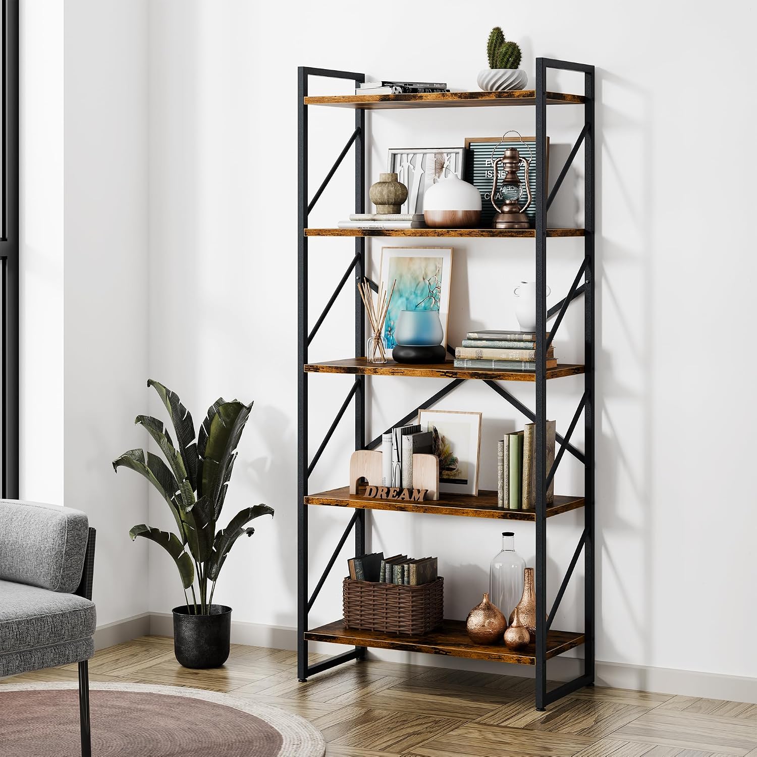 Detalle de Shintenchi Bookshelf, 5-Tier