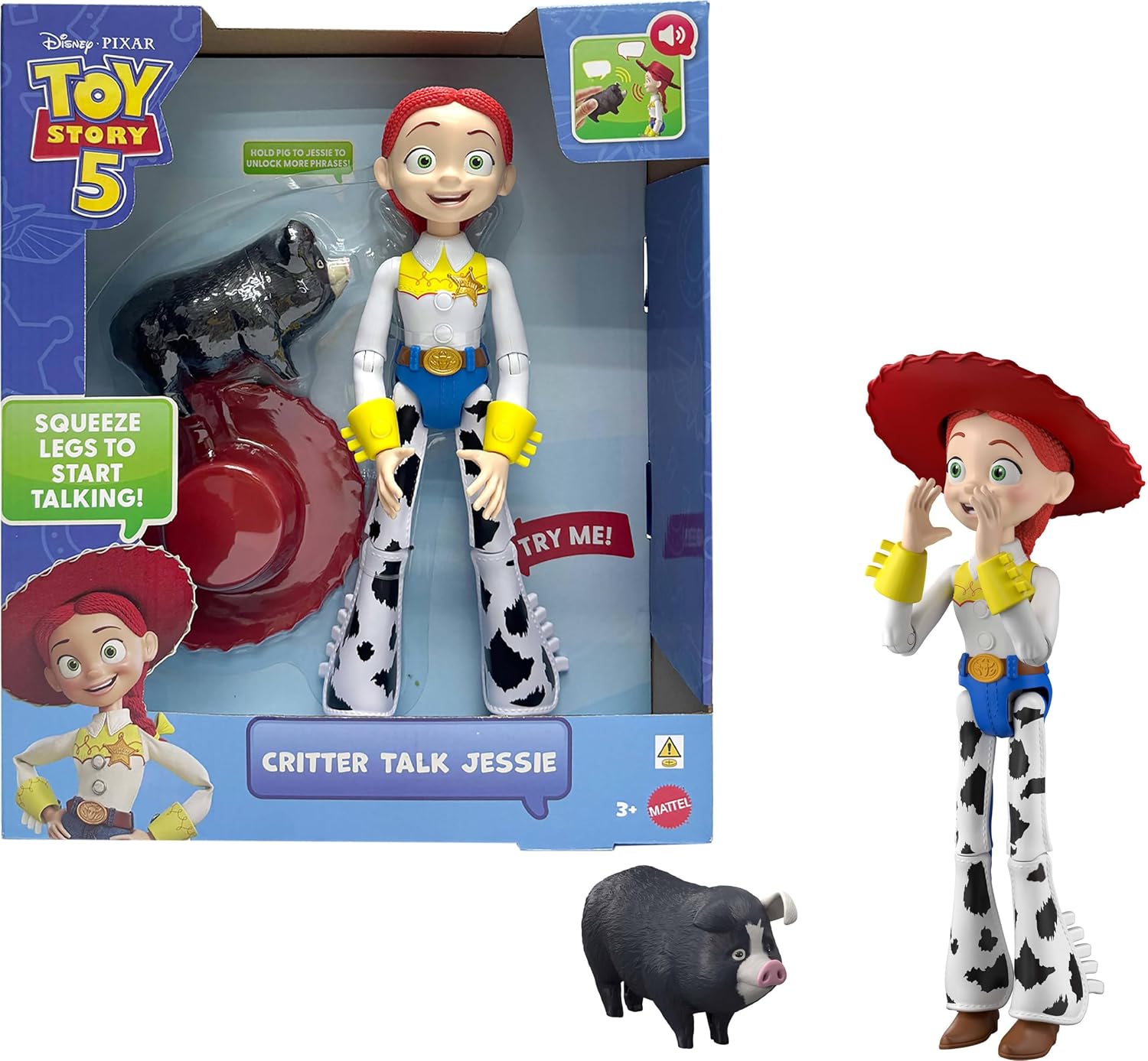 Thumbnail 6 de Mattel Disney and Pixar Toy Story 5 Running Woody – 12-Inch Action Figure