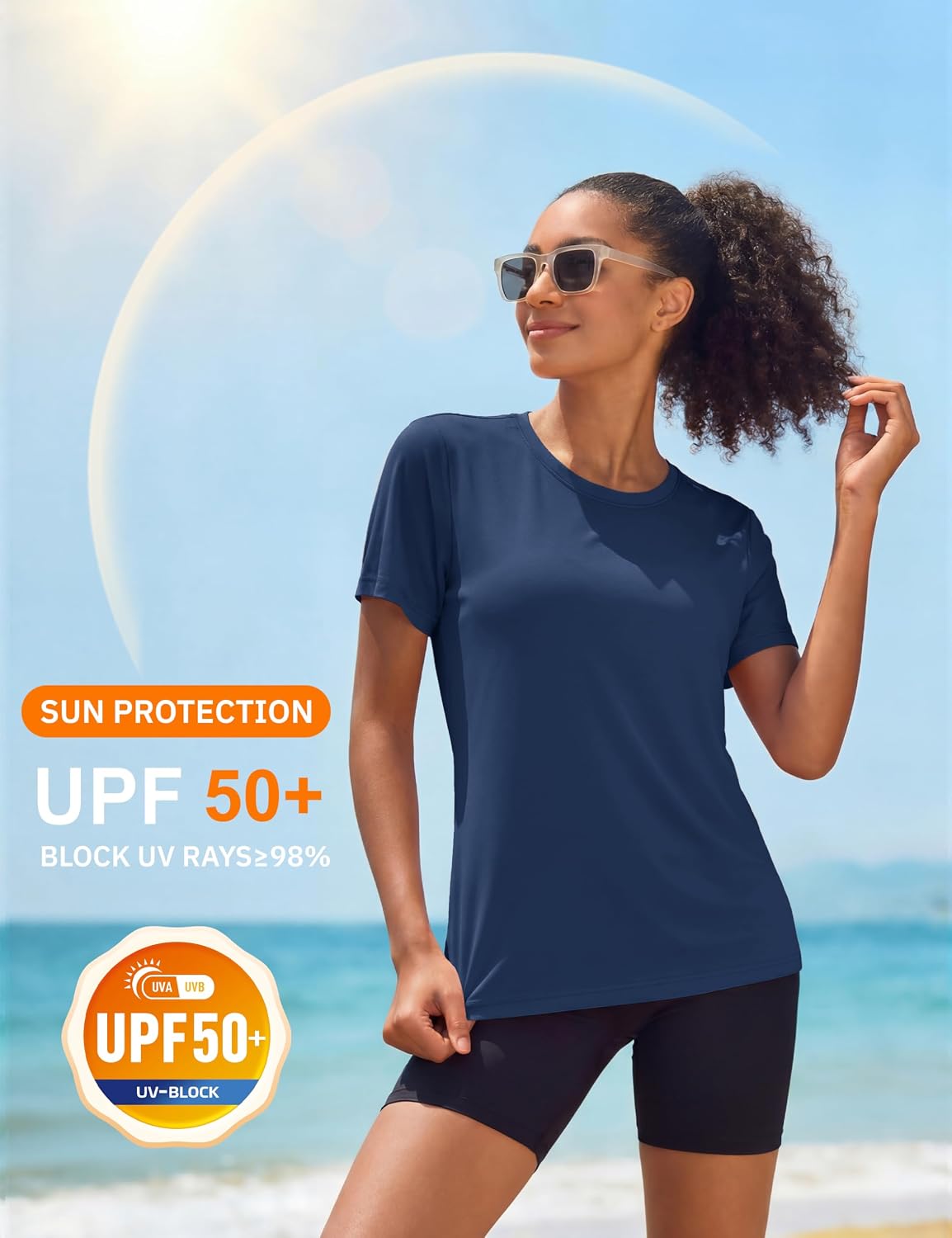 Thumbnail 2 de MAGCOMSEN Women's Workout Shirt, Polyester