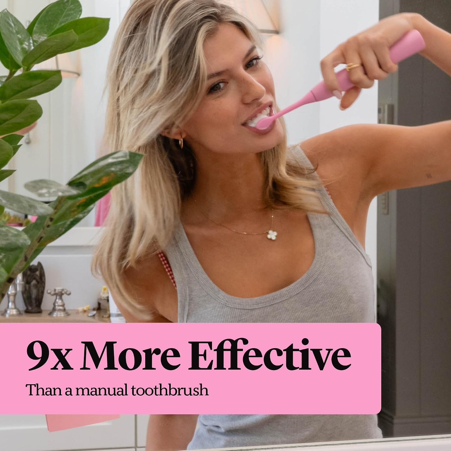 Thumbnail 2 de Made by Dentists PRO-X Sonic Electric Toothbrush for Adults – 70-Day Battery, Whitening Mode, 3 Heads, Pink