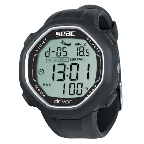 Detalle de SEAC Driver: Computer da Polso per Immersioni in Apnea (Unisex, Nero, Standard)