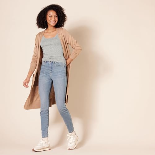 Thumbnail 5 de Amazon Essentials Débardeur Coupe Ajustée Femme, Lot de 2, Gris Clair Chiné – S