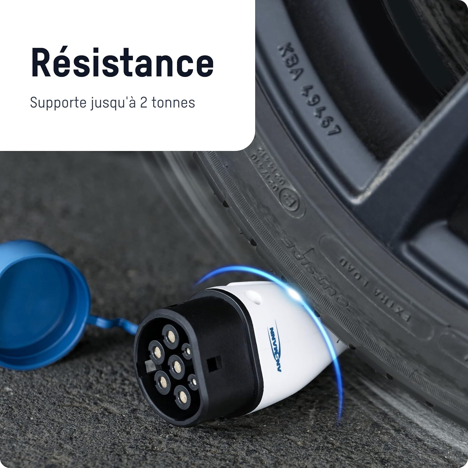 Thumbnail 5 de ANSMANN Câble de charge Type 2 Mode 3 11 kW (7,5 m) pour véhicules électriques et hybrides rechargeables