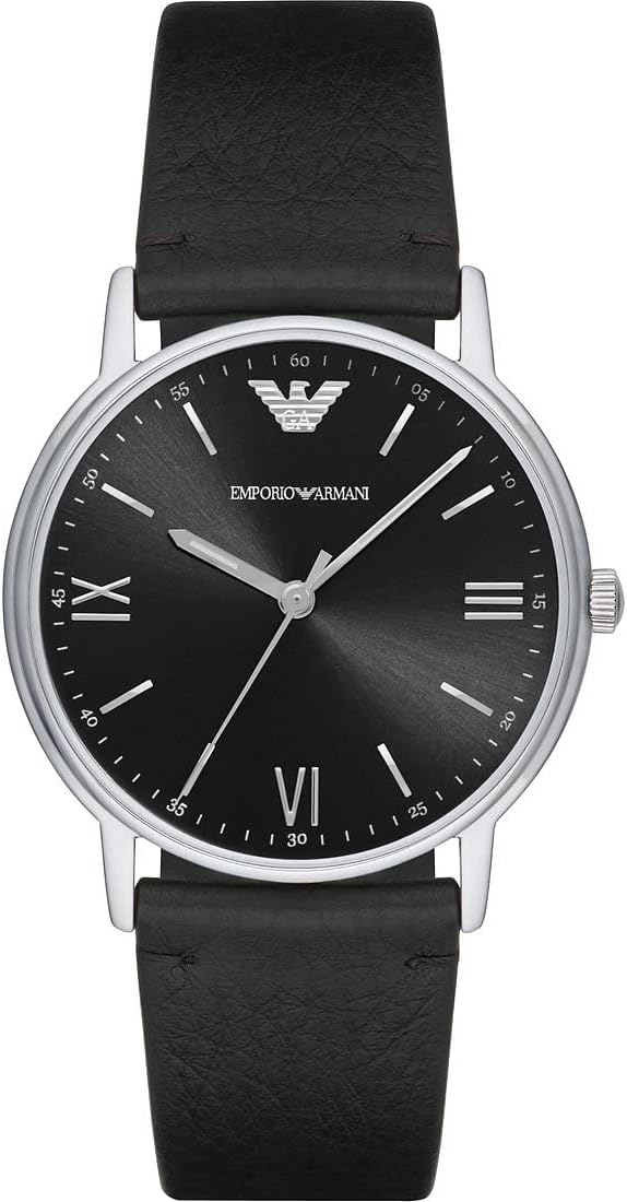 Thumbnail 5 de Emporio Armani Montre Homme — Mouvement quartz, boîtier 41 mm et bracelet en cuir bleu