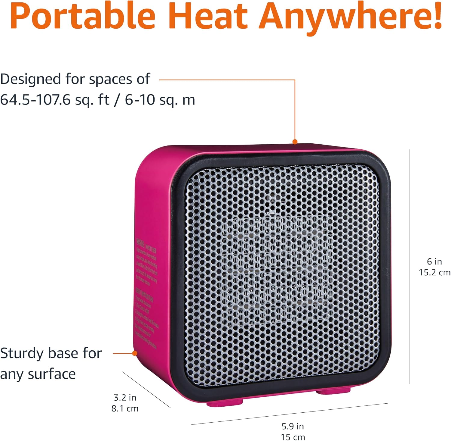 Thumbnail 2 de Amazon Basics Ceramic Heater 500W 🏠