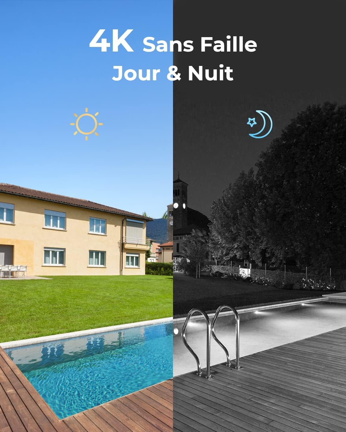 Thumbnail 1 de Reolink RLK16-800D8 : kit vidéo surveillance 4K 16 canaux avec NVR 4 To et 8 caméras IP PoE