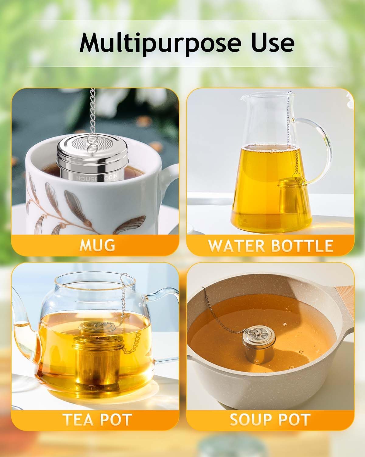 Thumbnail 5 de House Again 2-Pack Tea Infuser