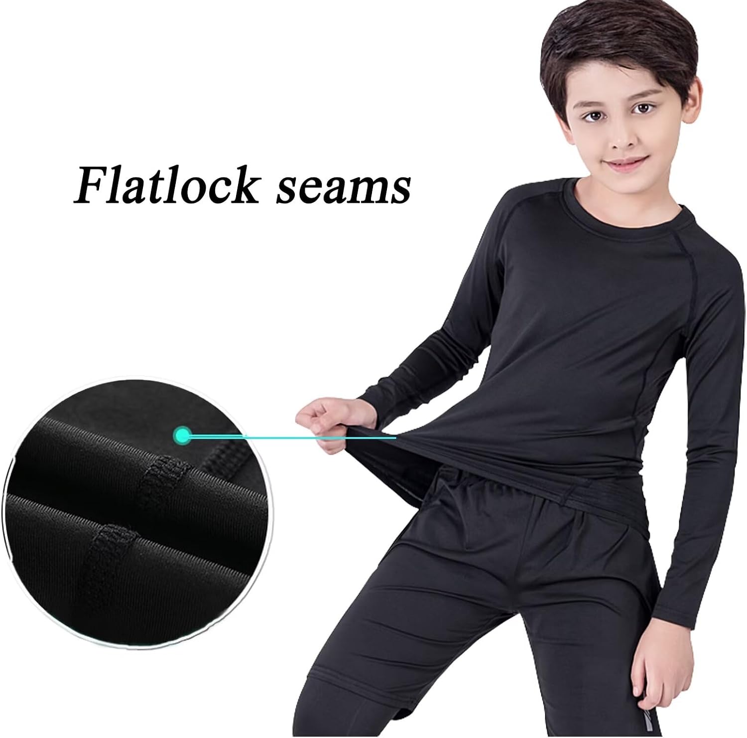 Detalle 2 de Adixun Kids Base Layer Set Boys Football Skin