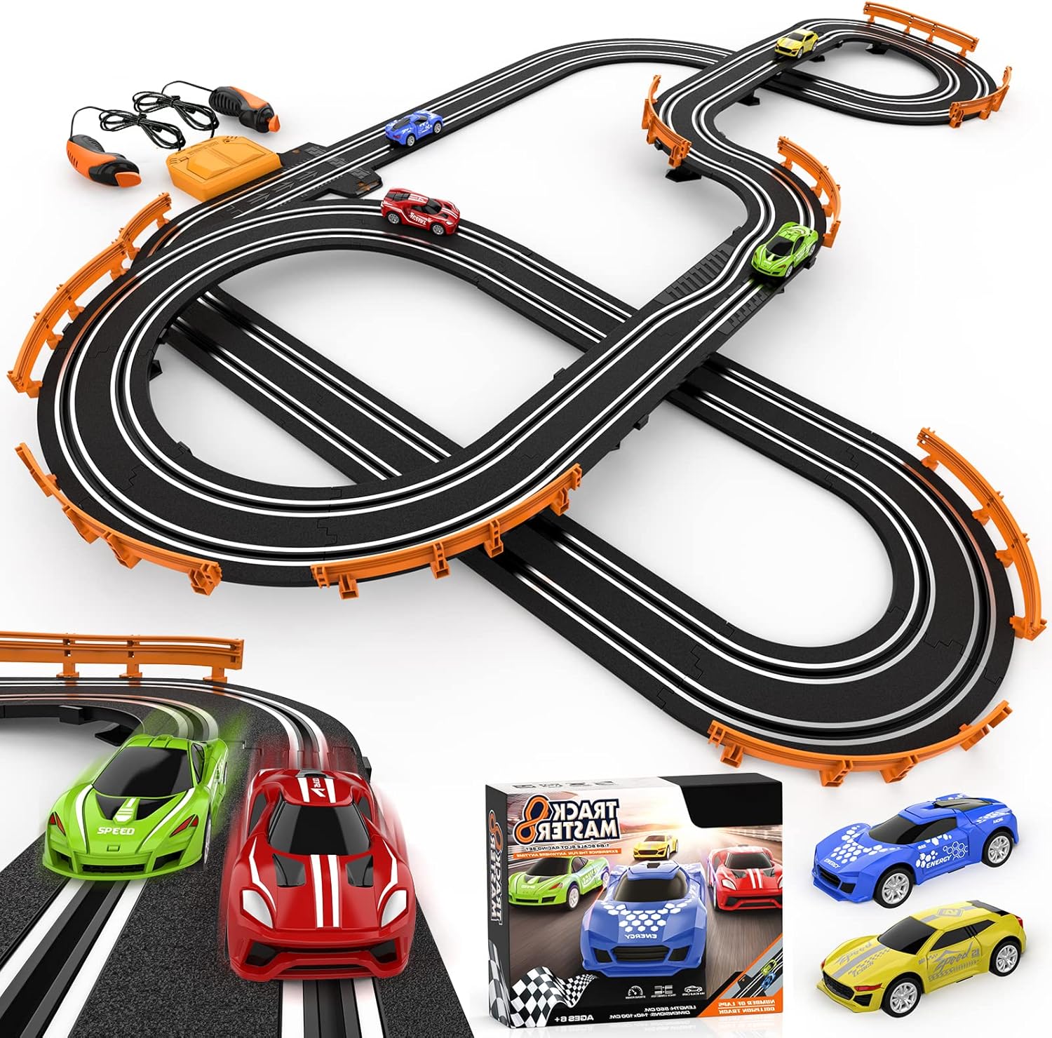 Slot Car Race Track Set 18.4 ft