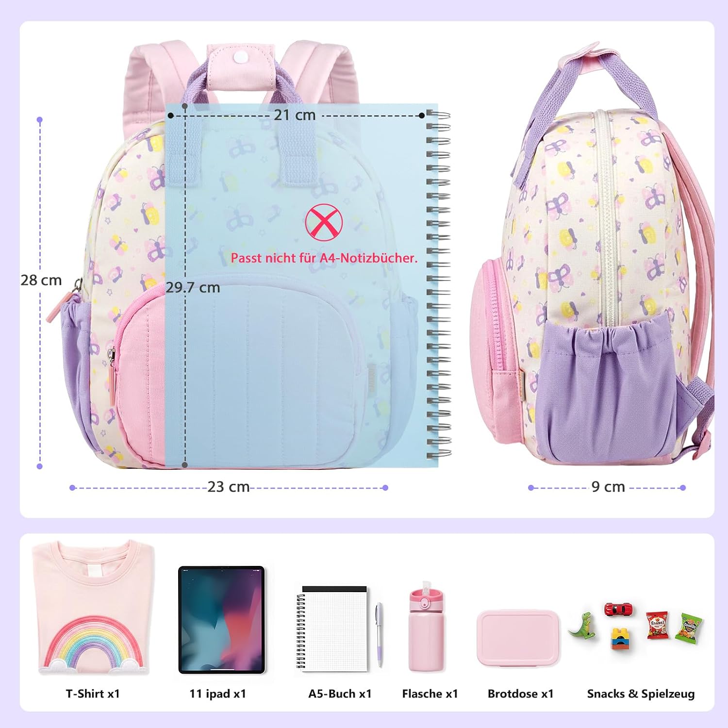 Thumbnail 1 de GAGAKU Kinderrucksack Schmetterling 0,75 lbs