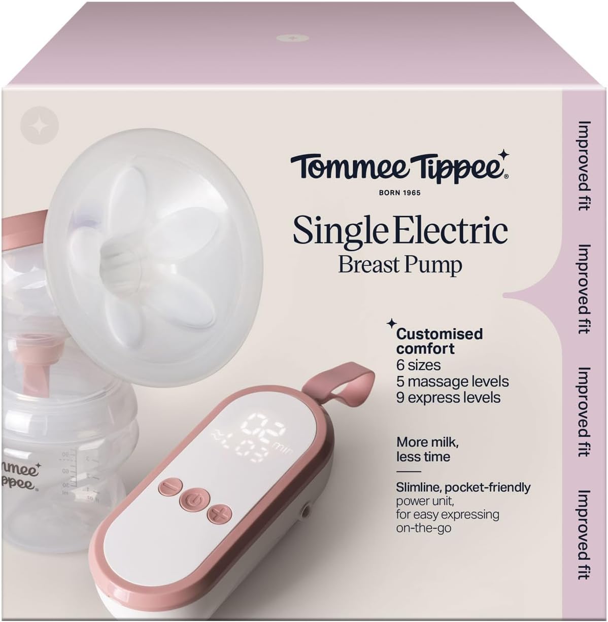 Detalle de Tommee Tippee Single Electric Breast Pump: Hospital Grade, Cord-Free and Custom Fit