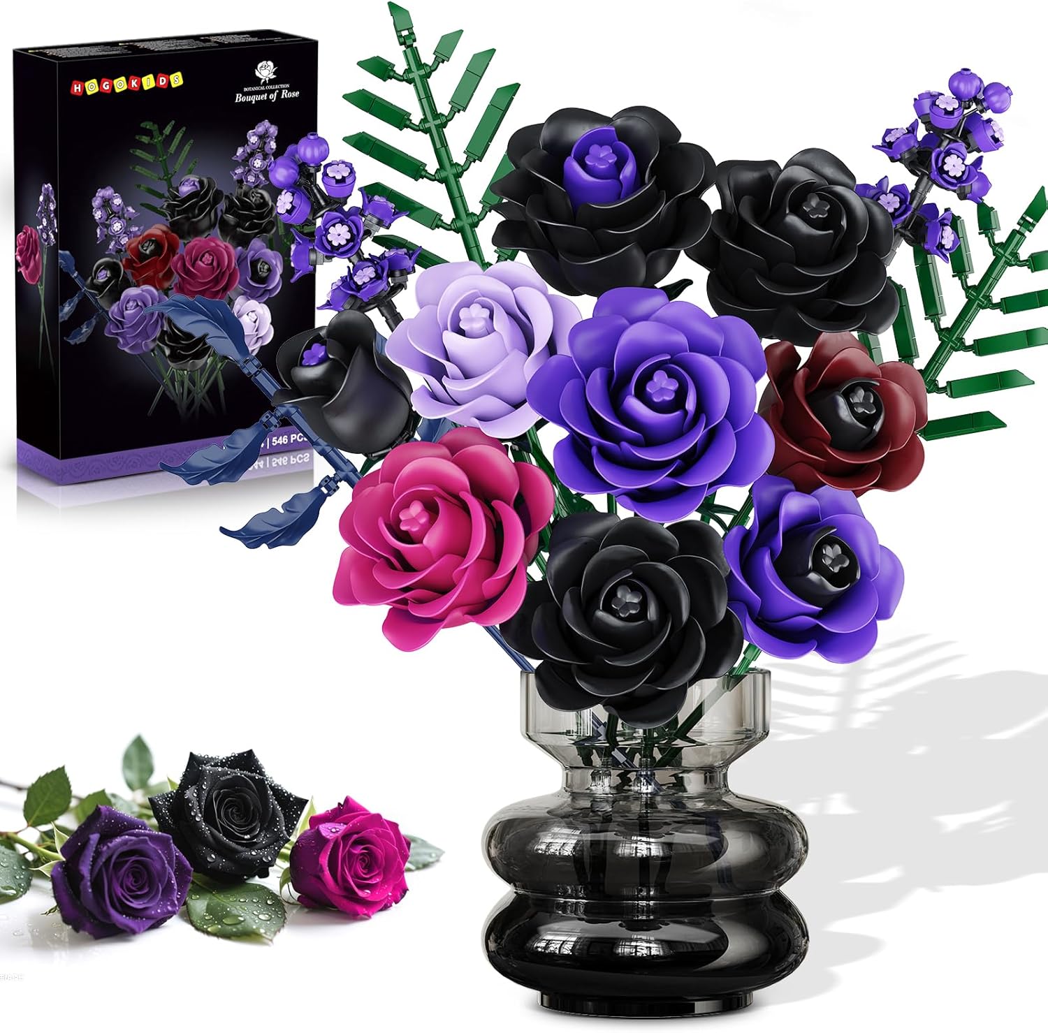 Detalle de HOGOKIDS Blumen Rosenstrauß Bausatz 14 Teile