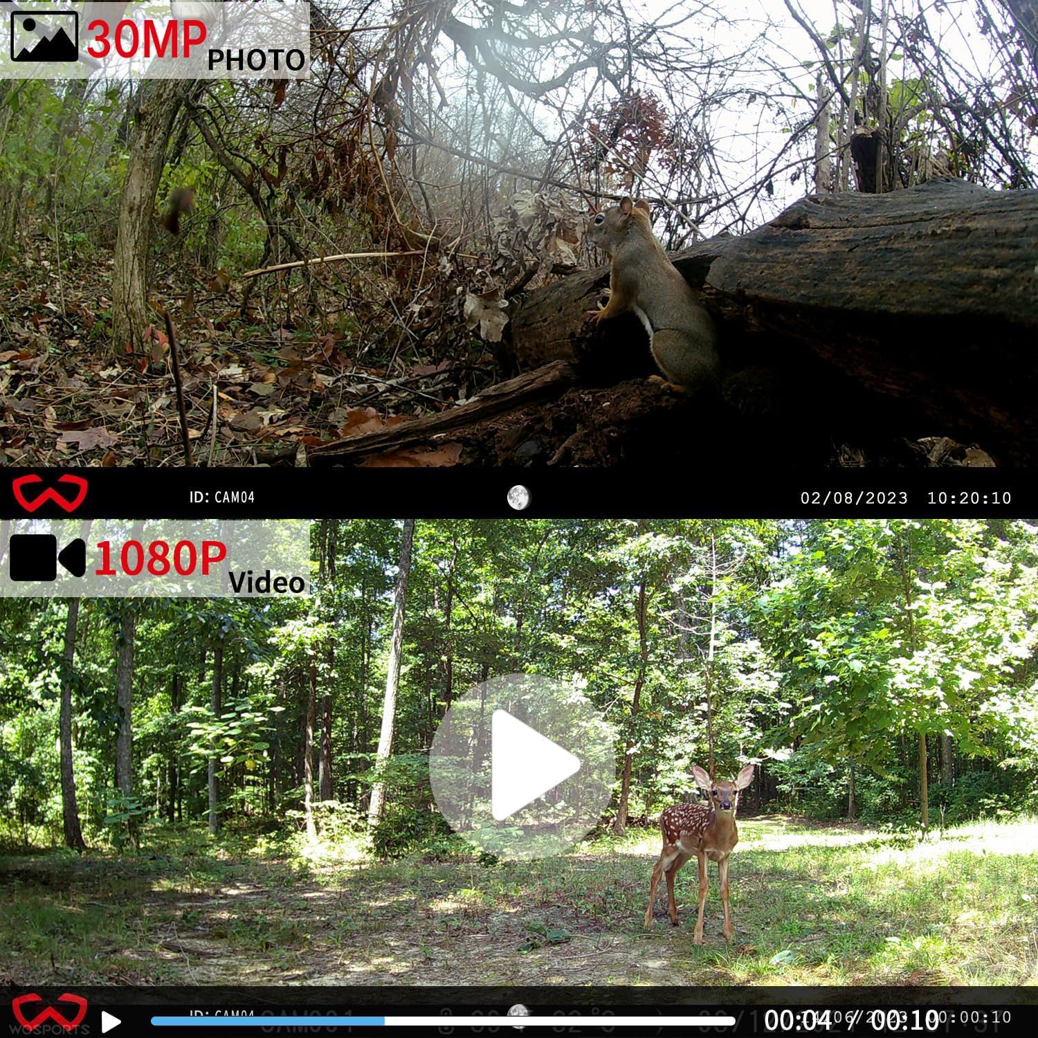 Detalle 2 de WOSODA Mini Trail Camera 24MP