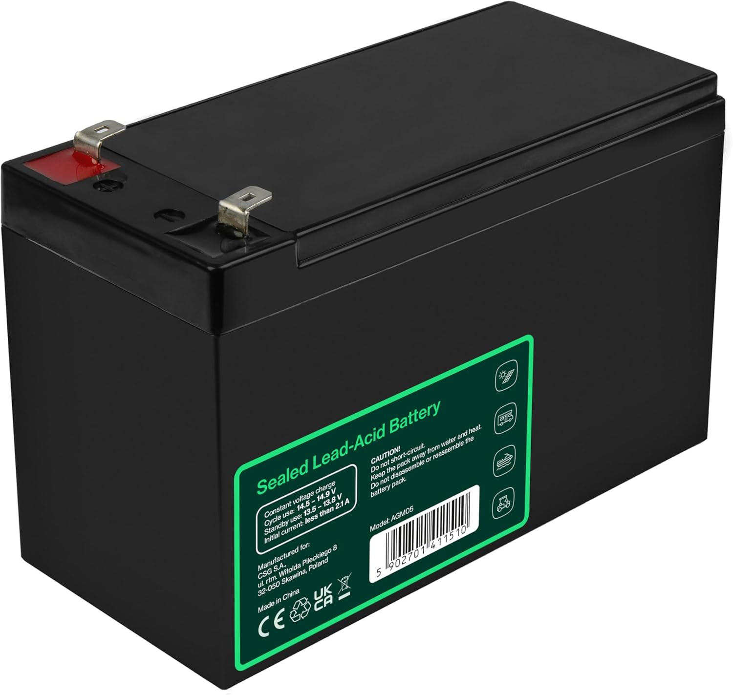 Detalle 2 de Green Cell AGM 12V 7,2Ah Akku 🔌