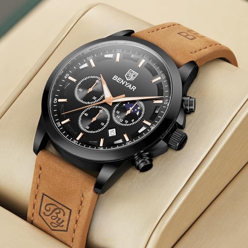 Thumbnail 5 de Montre BY BENYAR homme chrono étanche cuir