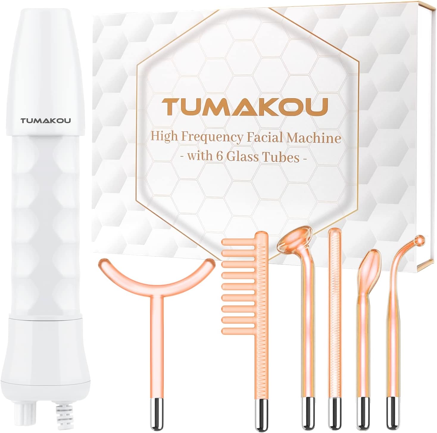 Detalle de TUMAKOU Portatile Alta Frequenza Viso 6 in 1