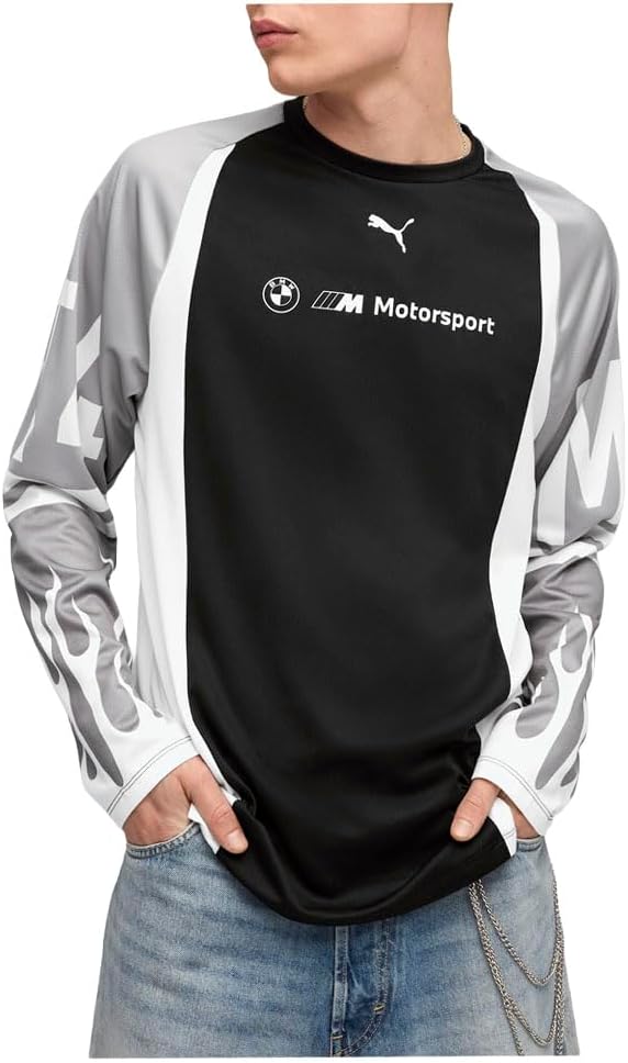 Thumbnail 1 de PUMA Mens BMW M Motorsport Lifestyle Crew Neck Jersey (Black)