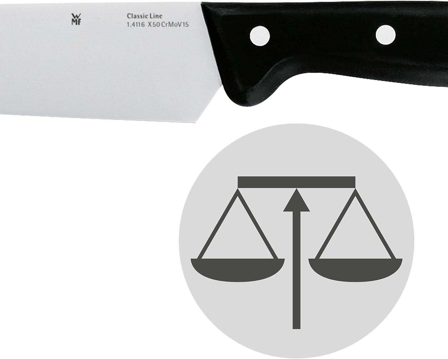 Thumbnail 4 de WMF Classic Line Brotmesser mit Doppelwellenschliff – 34 cm, Klingenlänge 21 cm