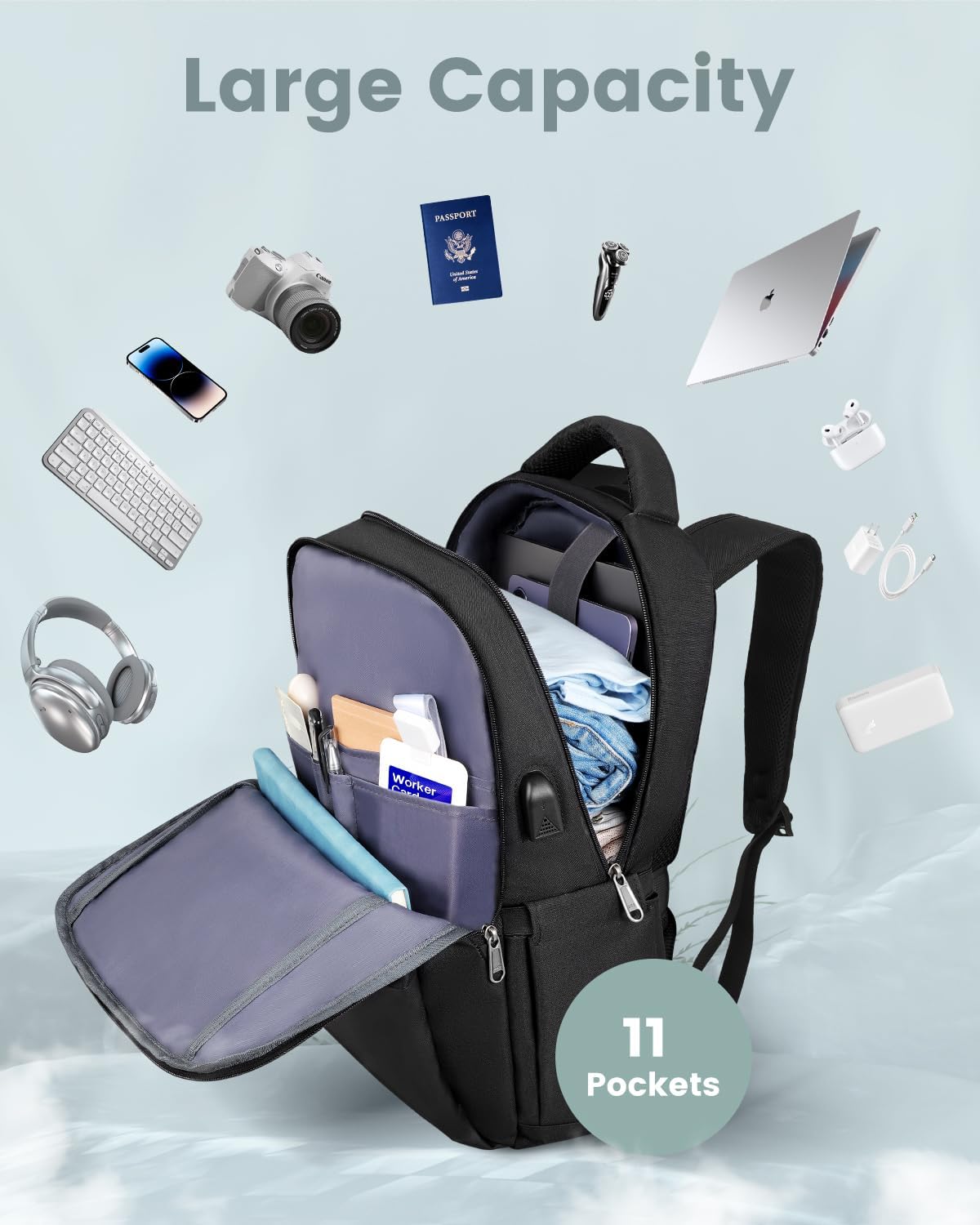 Thumbnail 4 de Besttravel Laptop Backpack 25L