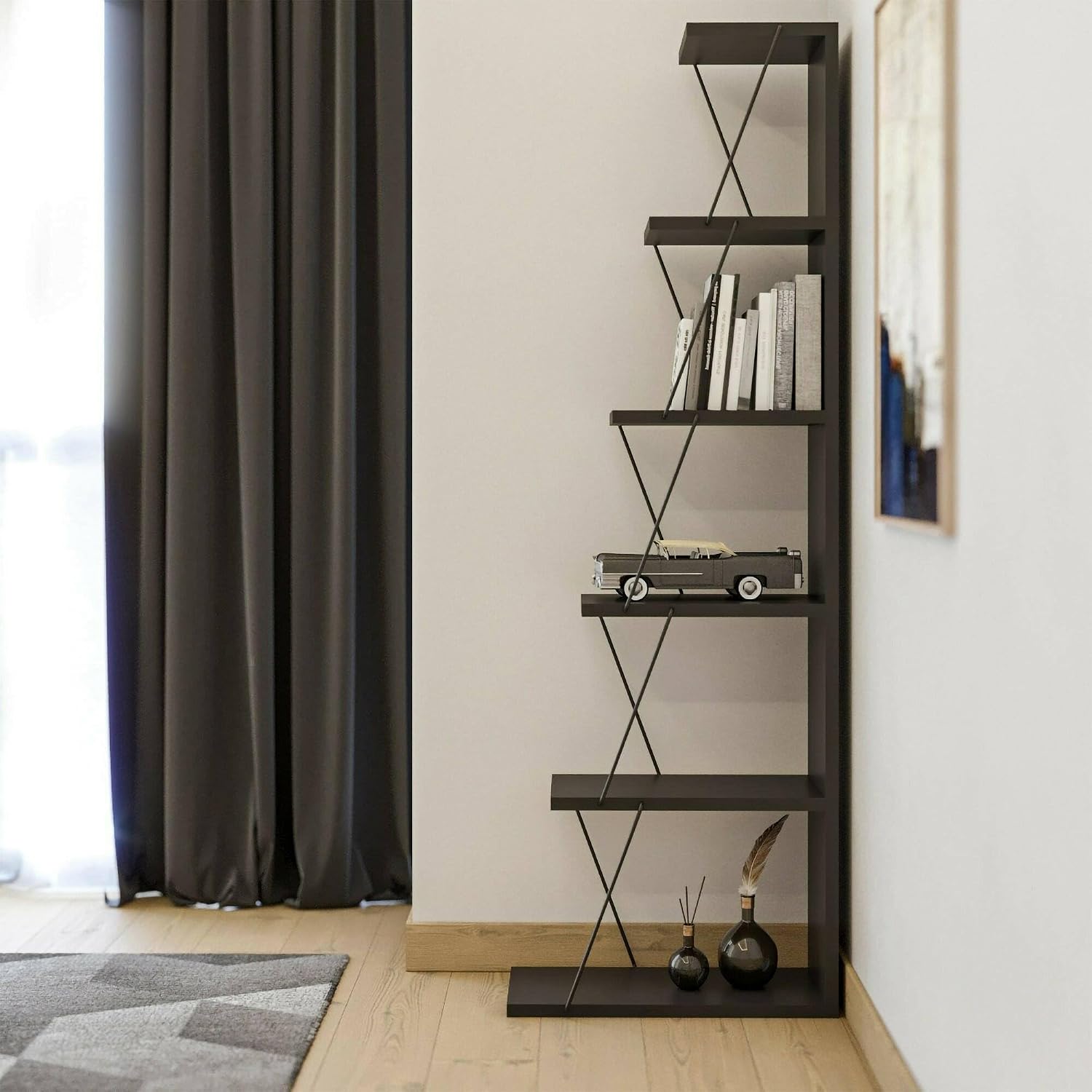 Detalle 2 de Dmora Libreria Mizar Libreria ufficio 50x22x150
