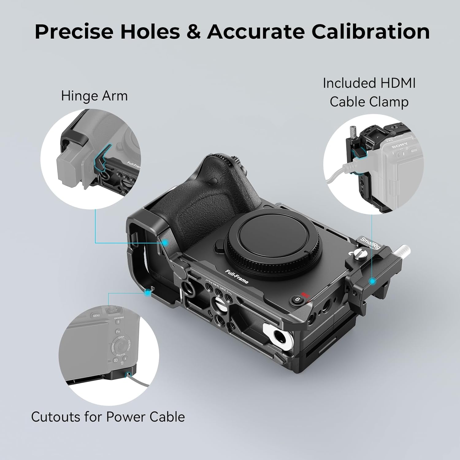 Thumbnail 4 de SMALLRIG Cage für Sony FX30 / FX3 4183B mit HDMI-Kabelklemme, Kaltschuh & NATO-Schiene