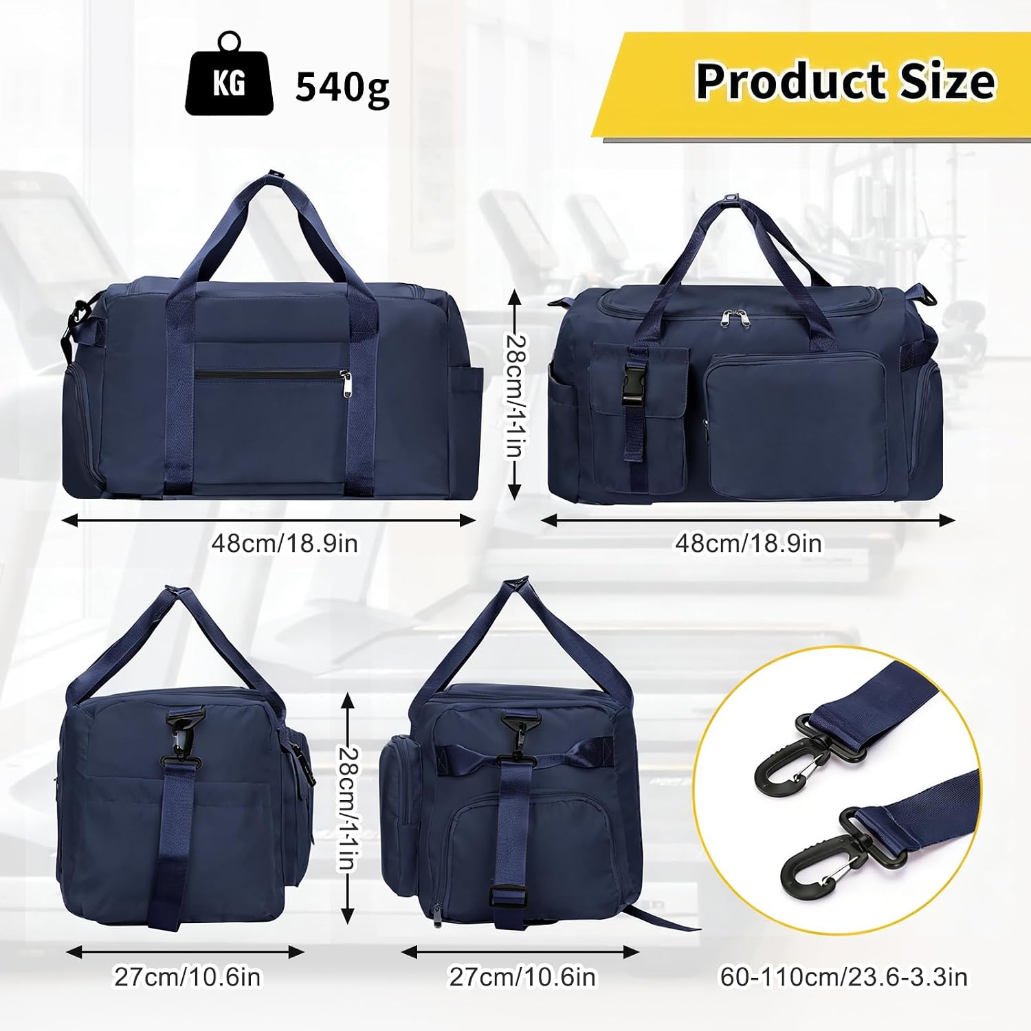 Detalle de Cozary Borsa palestra 42L sport 3 in 1