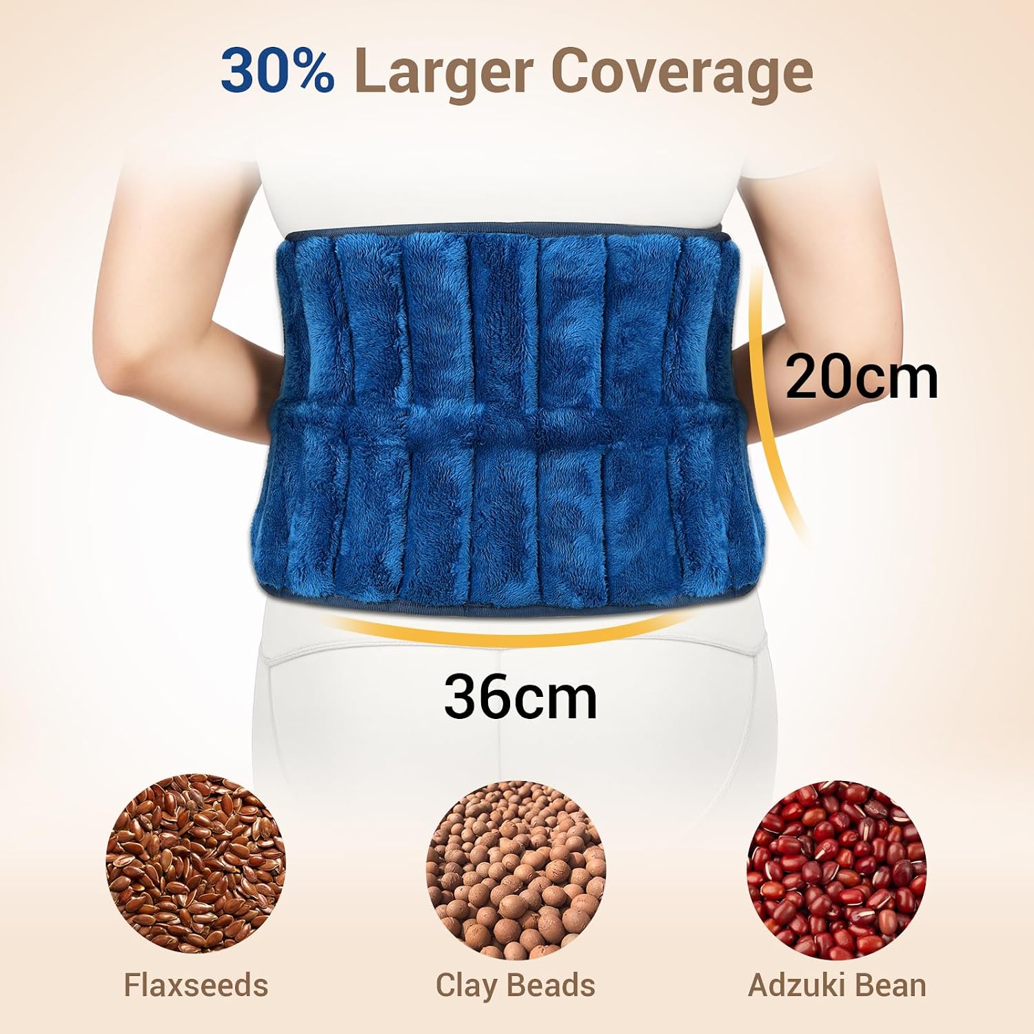 Thumbnail 4 de Comfytemp 9x47inch Microwavable Heating Pad 2.5LB