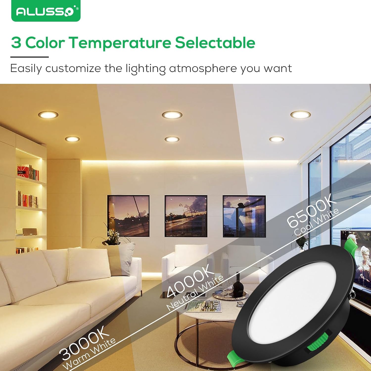 Detalle de ALUSSO LED Downlight Ceiling 5W 350LM