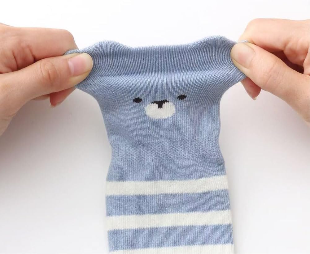 Thumbnail 1 de FedMois 5 Pairs Baby & Kids Anti-slip Cotton Ankle Socks (Animals)
