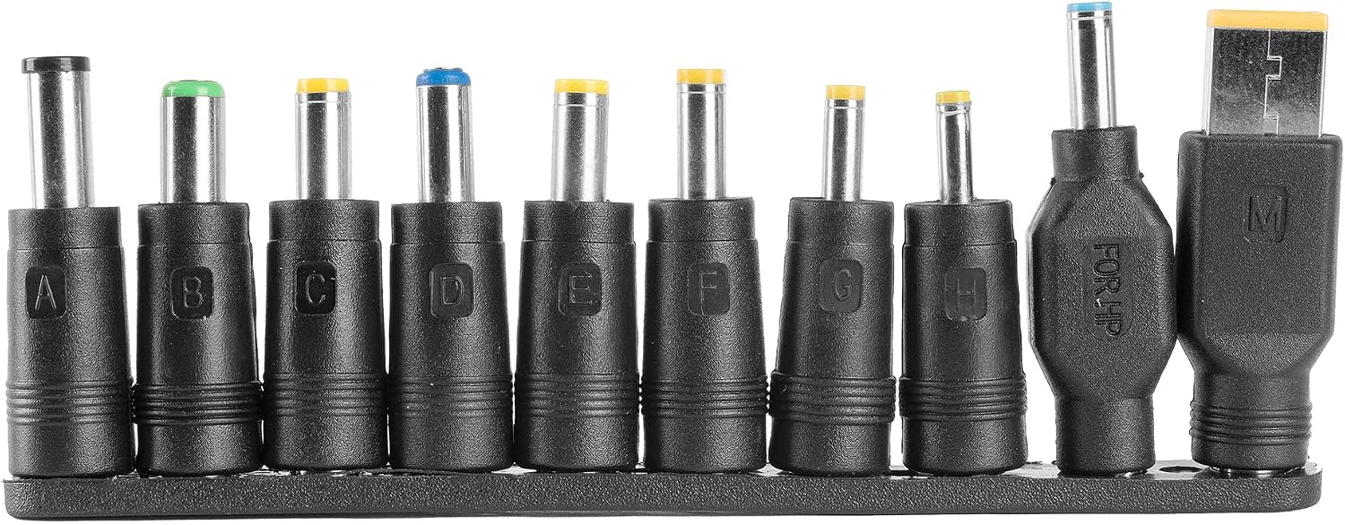 Detalle de Tacens Anima ANBP100 caricatore universale compatto per laptop da 100W con 10 adattatori e USB