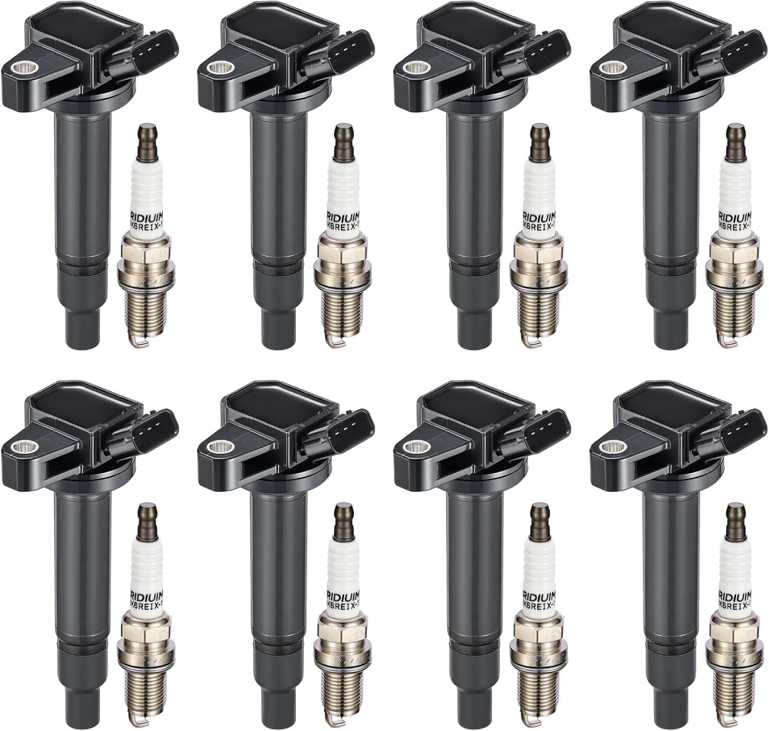 Detalle de SYKRSS UF230 & 4504 Kit: 8 Ignition Coils & 8 Iridium Spark Plugs for Toyota/Lexus V8 (4.3L & 4.7L)