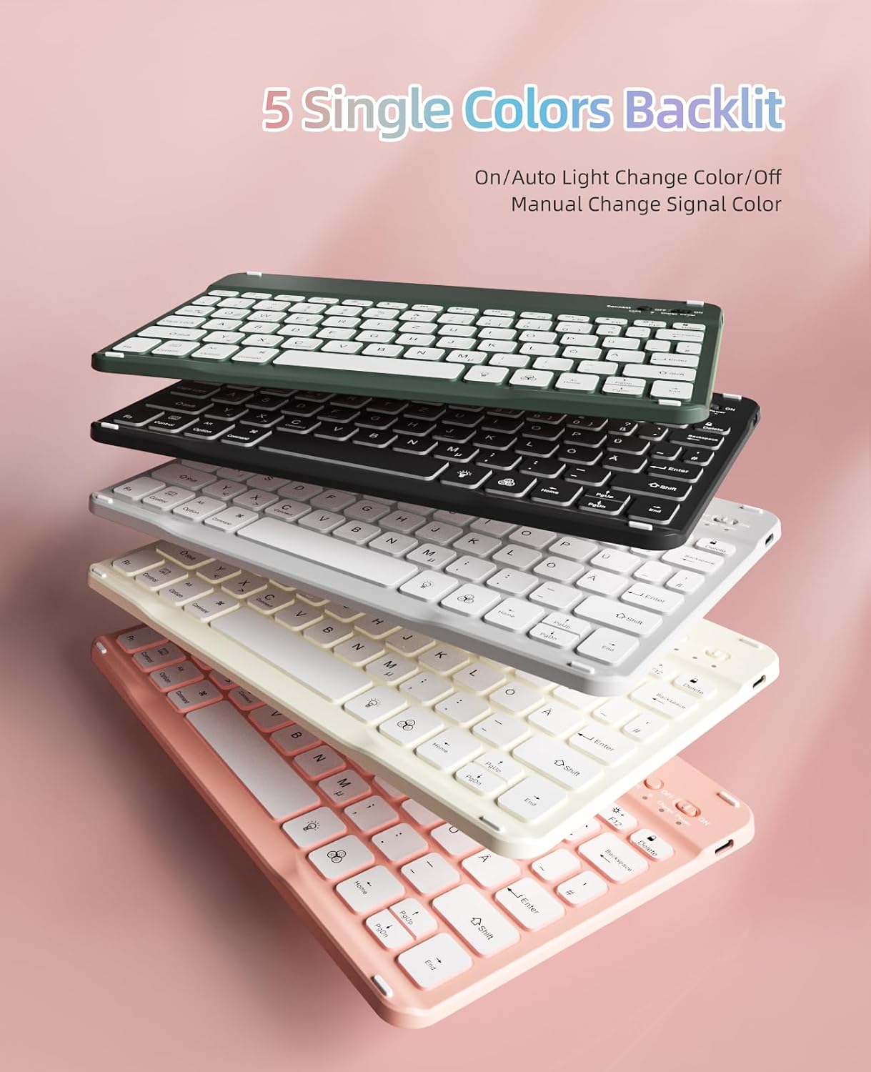Thumbnail 5 de JKSML Tastatur Hülle iPad 10,2 Zoll rosa
