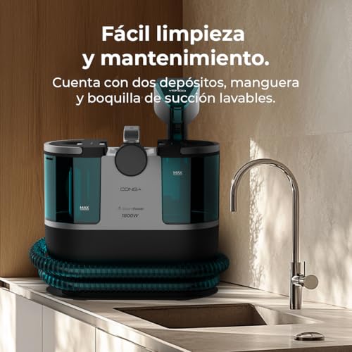 Thumbnail 8 de Cecotec Conga 7000 Carpet&Spot Clean Steam Max limpiador a vapor para tapicerías y alfombras (1700W)