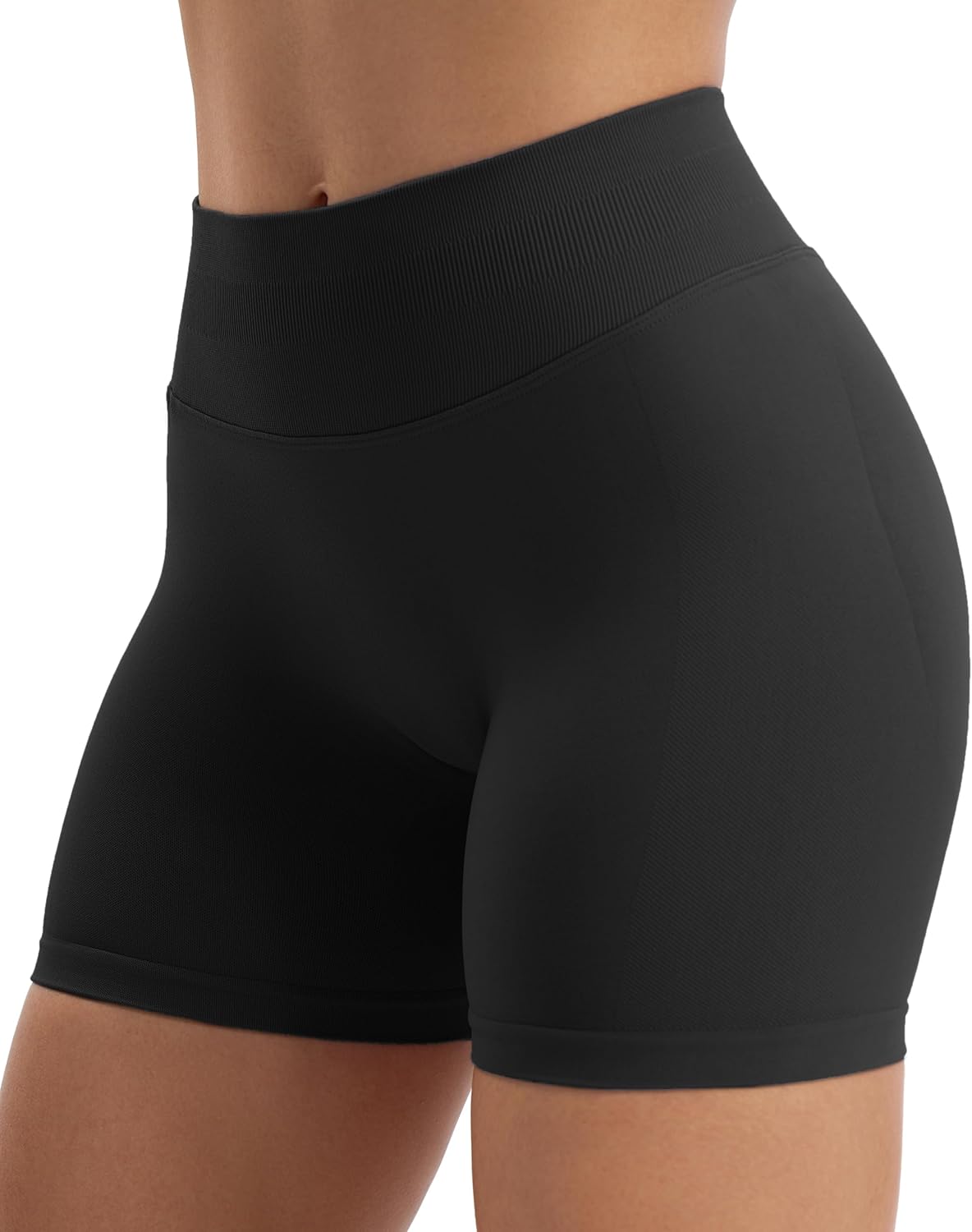 Thumbnail 1 de JOYSPELS Women's Seamless Gym Shorts – High Waist Scrunch Bum Ruched for Activewear