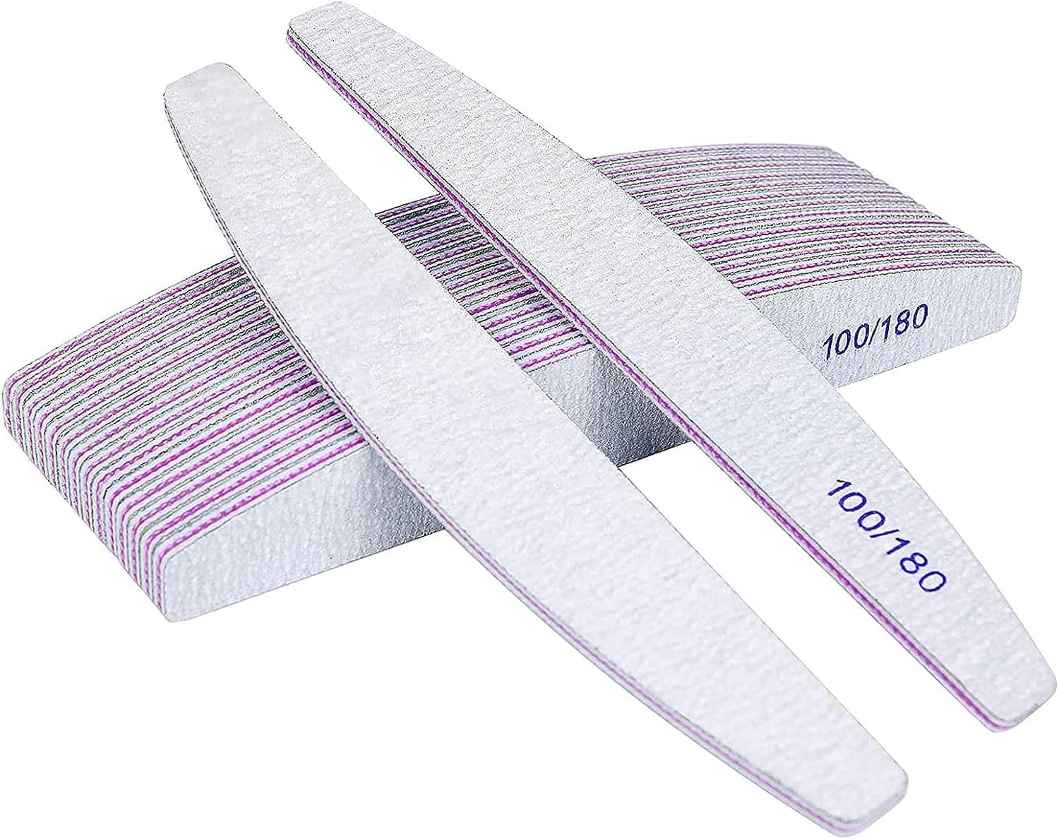 Detalle de Ondaring Professional Nail File Set, 12 Double-Sided 100/180-Grit Files