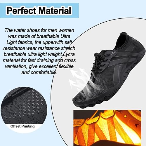 Detalle de Bravover Quick Dry Barefoot Aqua Shoes – Unisex Beach & Pool Shoes