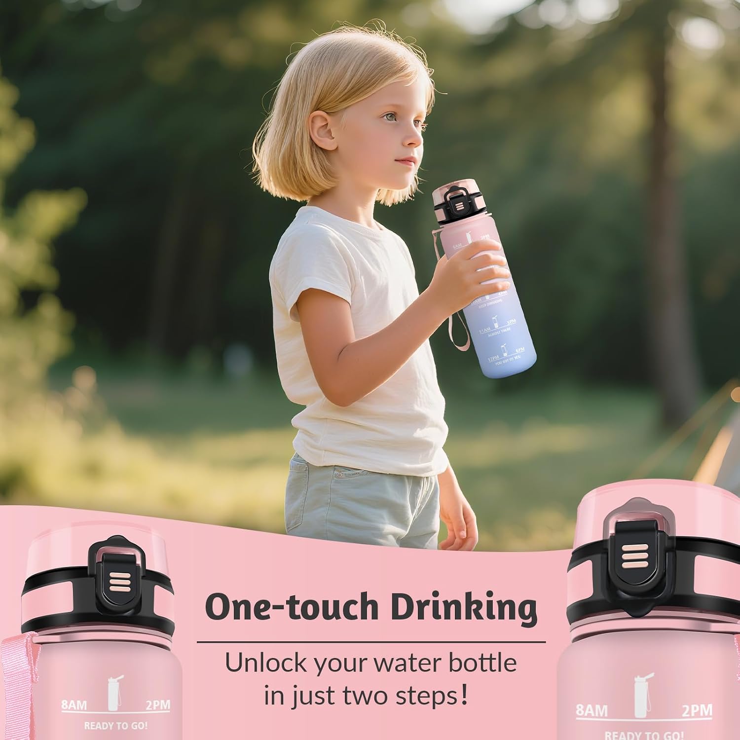 Detalle 2 de HoneyHolly Gourde 500ML gourde réutilisable pour sport 🚰
