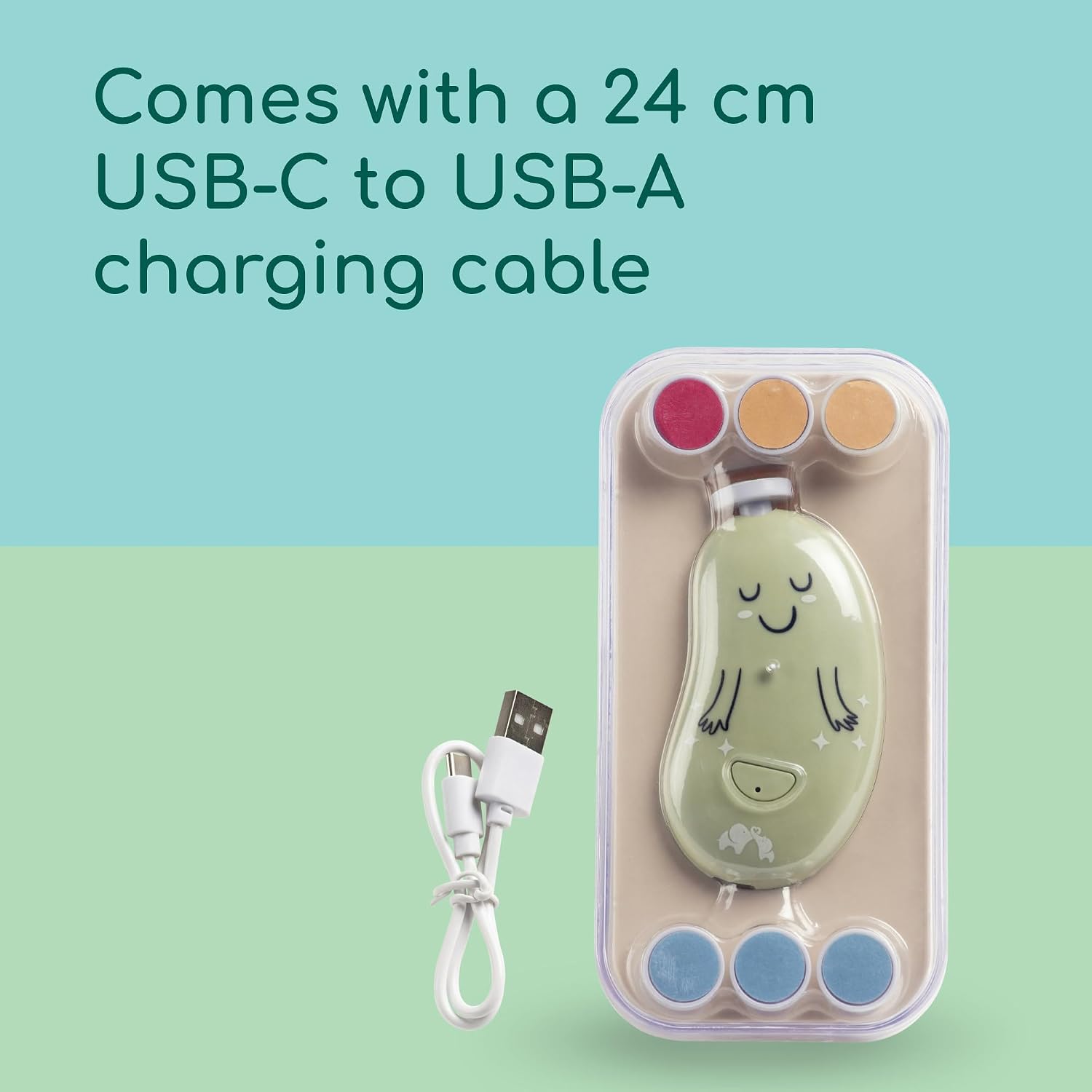 Thumbnail 4 de Bébéconfort Electric Baby Nail File (from birth) with 7 textured files, LED light and USB‑C charging